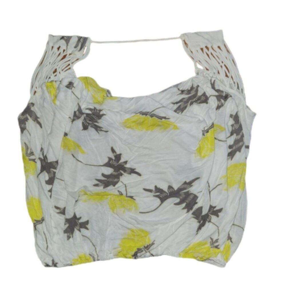 Free People Drape Floral Print Blouse || Medium